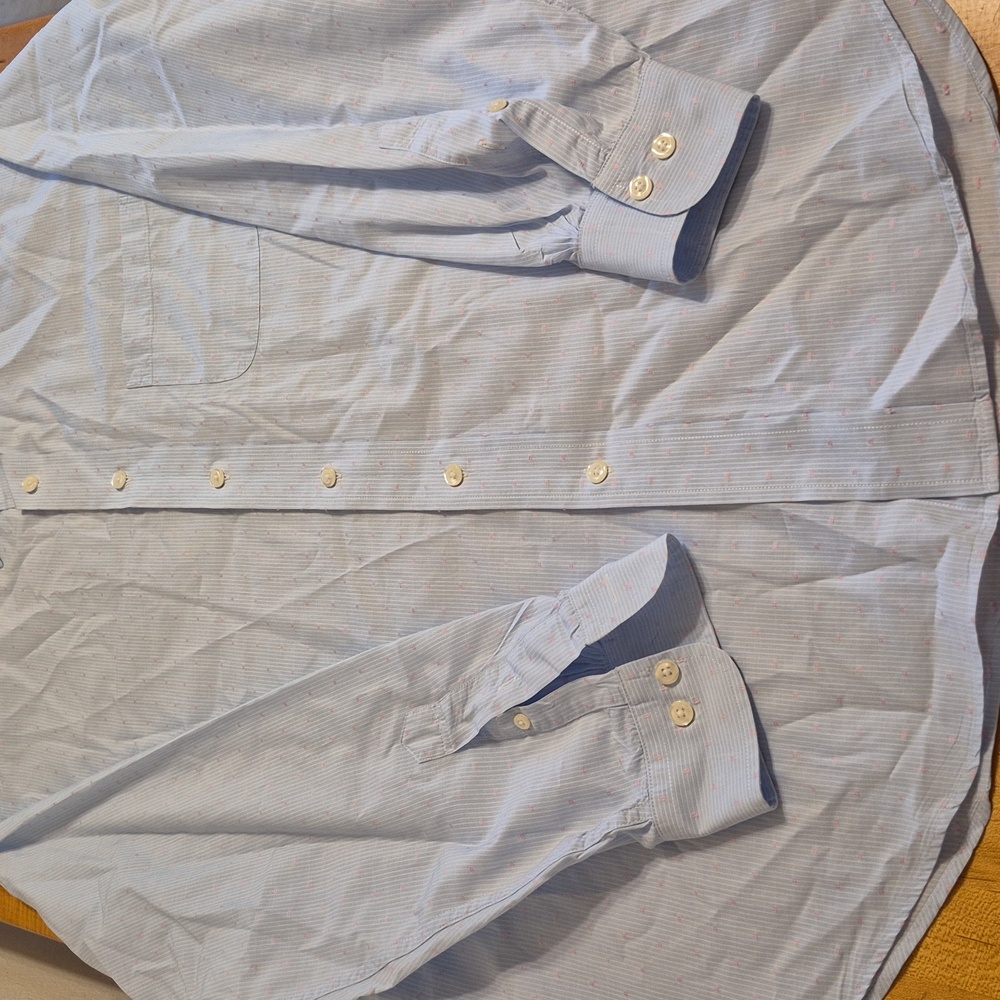 Brooks Brother Blue & Pink Long Sleeve Button Up Shirt - Picture 6 of 9